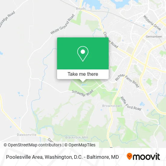 Mapa de Poolesville Area