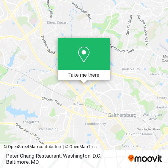 Peter Chang Restaurant map