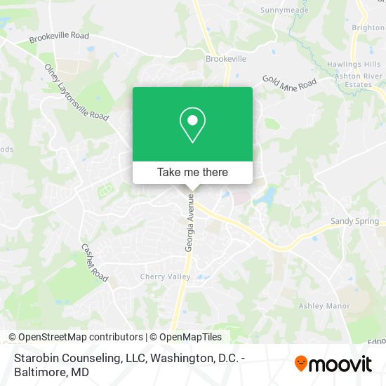 Starobin Counseling, LLC map