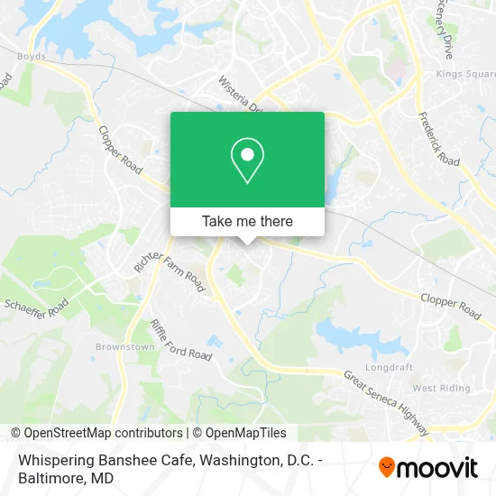 Whispering Banshee Cafe map