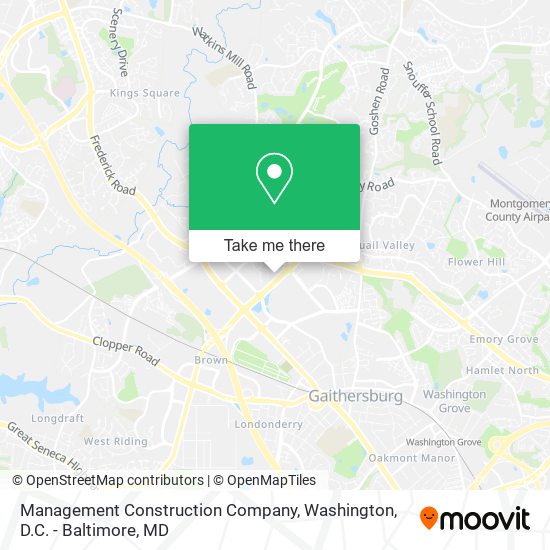 Management Construction Company map