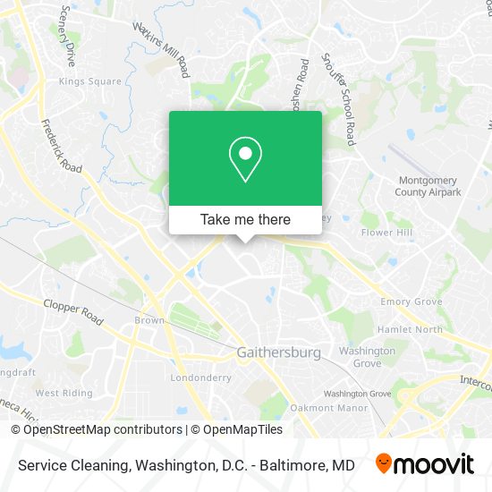 Service Cleaning map