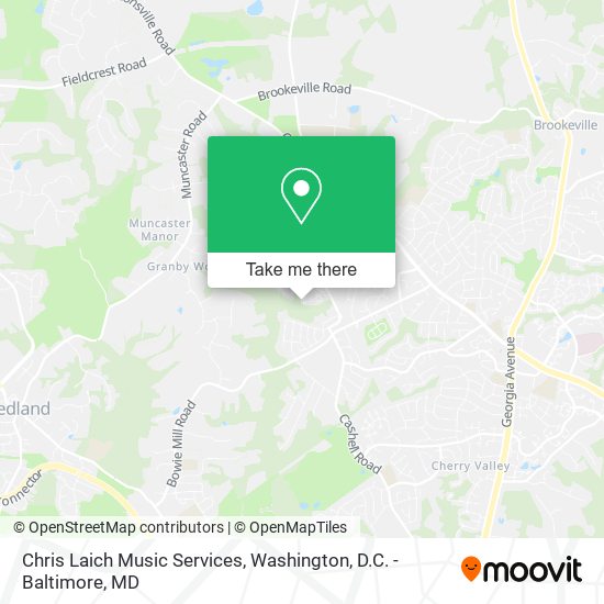 Chris Laich Music Services map