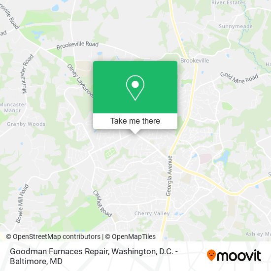 Goodman Furnaces Repair map