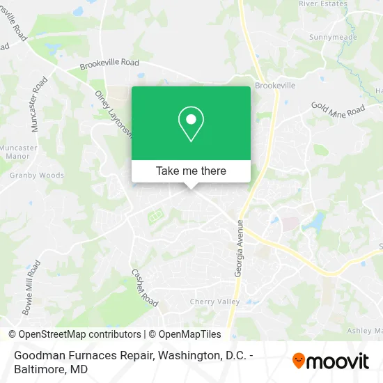 Goodman Furnaces Repair map