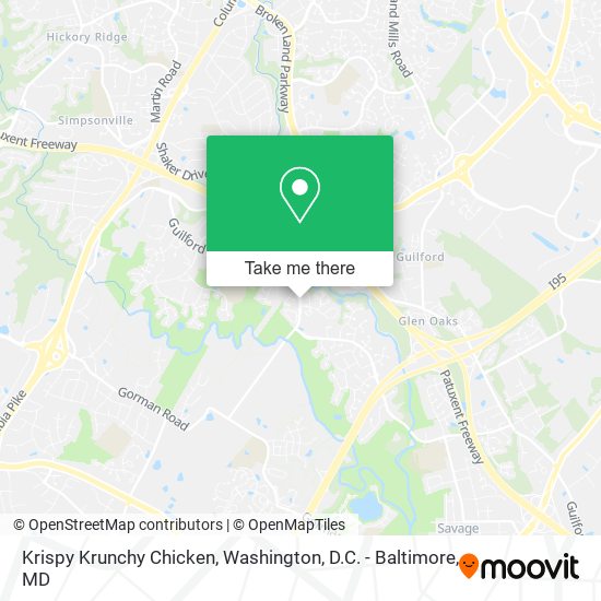 Krispy Krunchy Chicken map