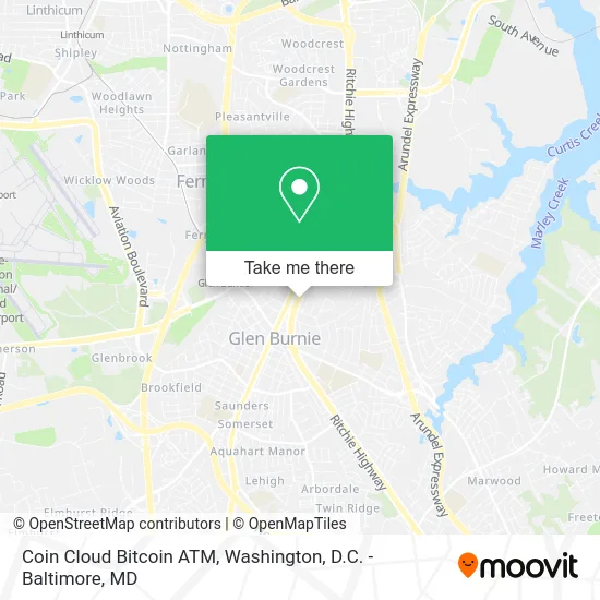 Coin Cloud Bitcoin ATM map