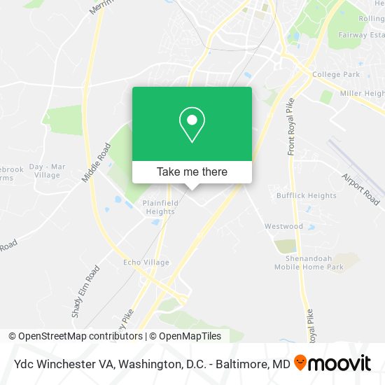 Ydc Winchester VA map