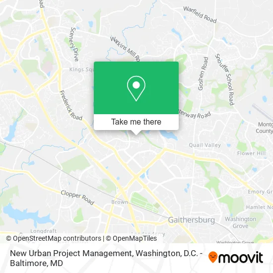 New Urban Project Management map