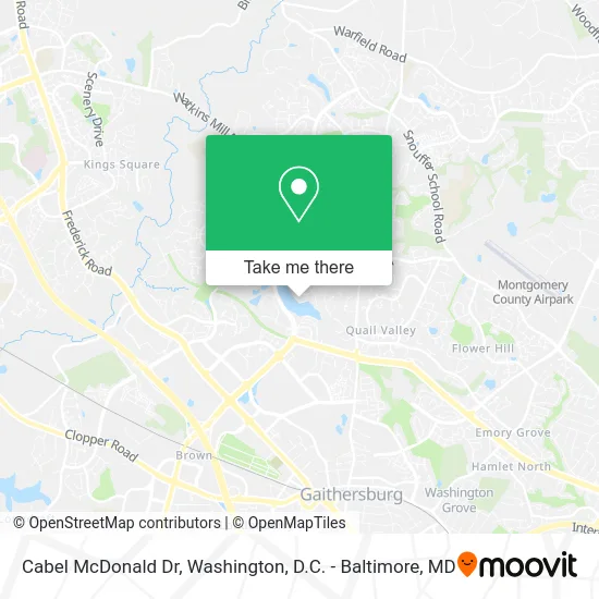 Cabel McDonald Dr map