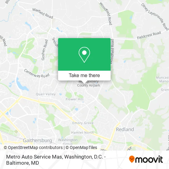 Metro Auto Service Mas map