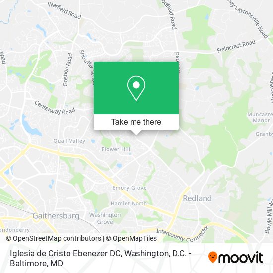 Iglesia de Cristo Ebenezer DC map