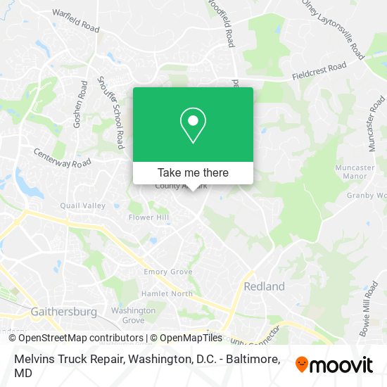 Melvins Truck Repair map