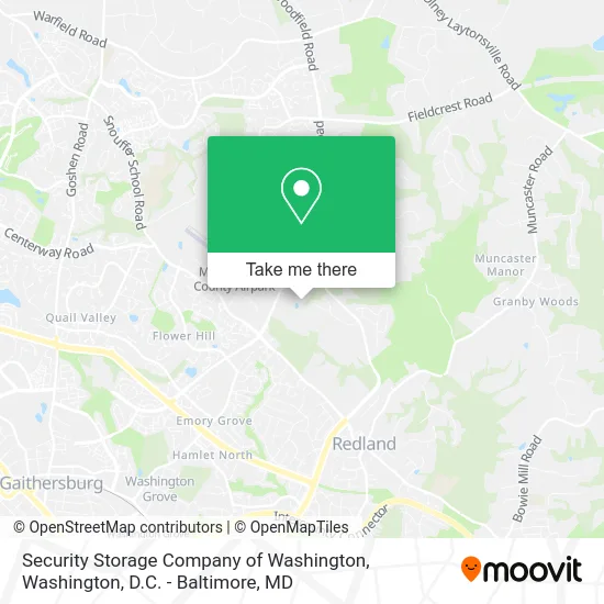 Security Storage Company of Washington map