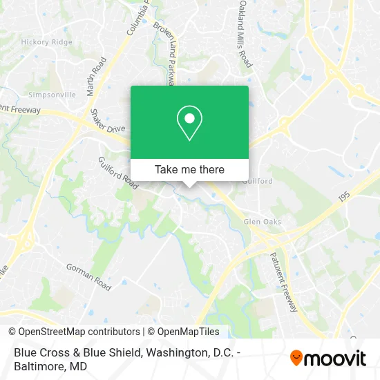 Blue Cross & Blue Shield map