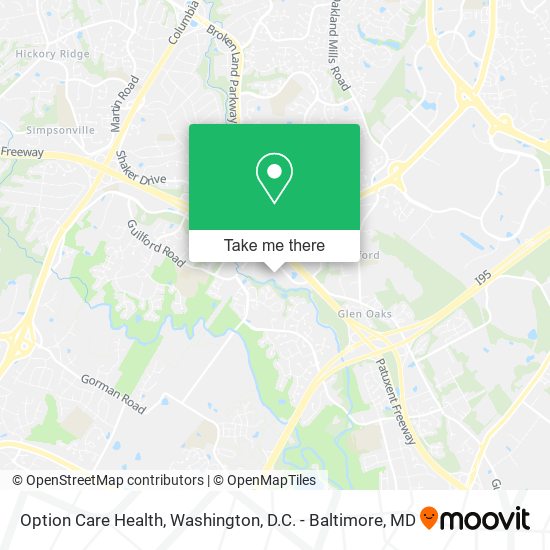 Mapa de Option Care Health