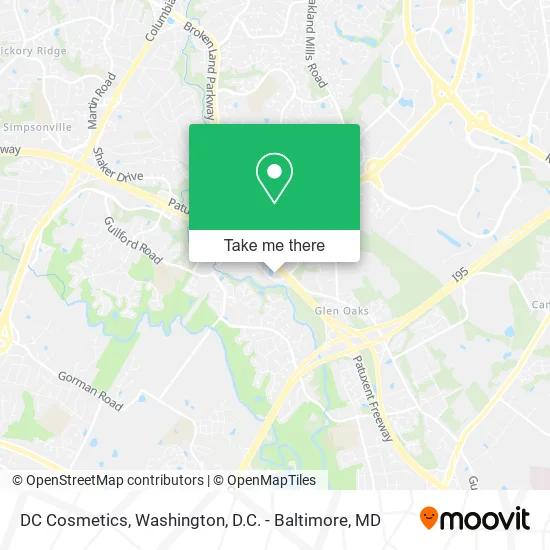 DC Cosmetics map