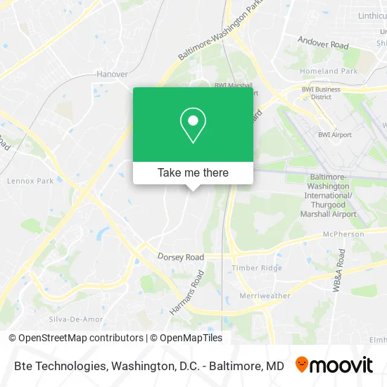 Mapa de Bte Technologies