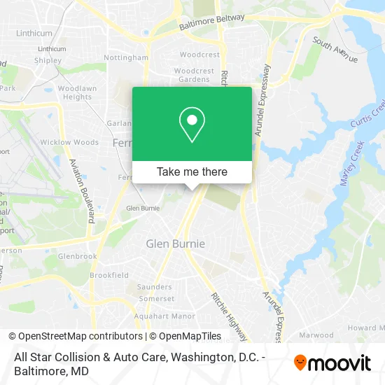 Mapa de All Star Collision & Auto Care