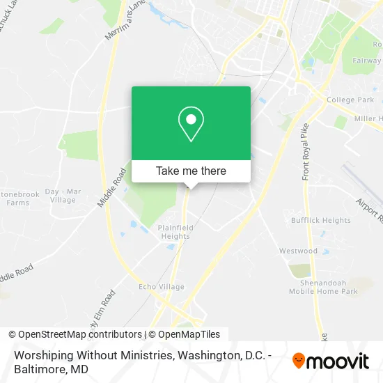 Worshiping Without Ministries map