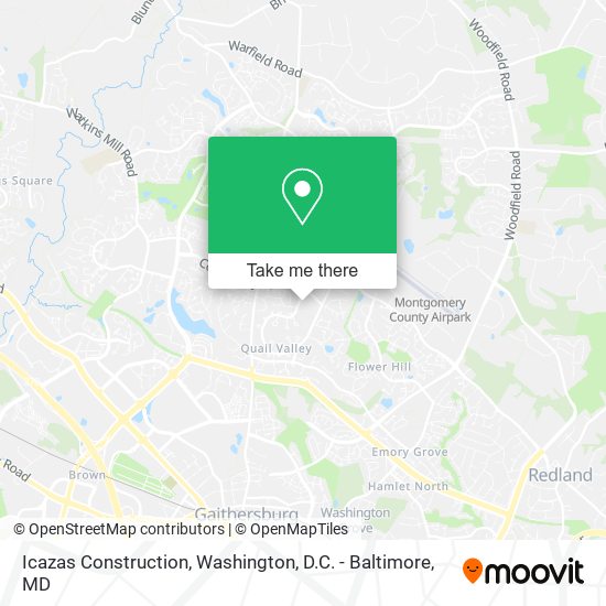 Icazas Construction map