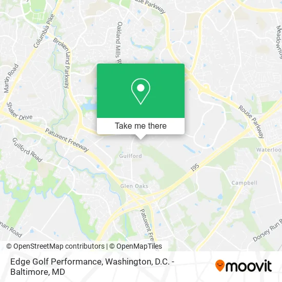 Edge Golf Performance map