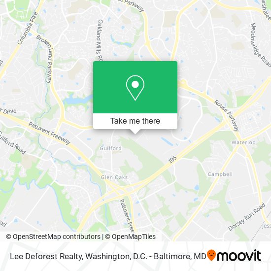 Lee Deforest Realty map