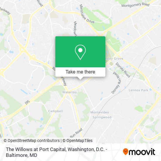 The Willows at Port Capital map