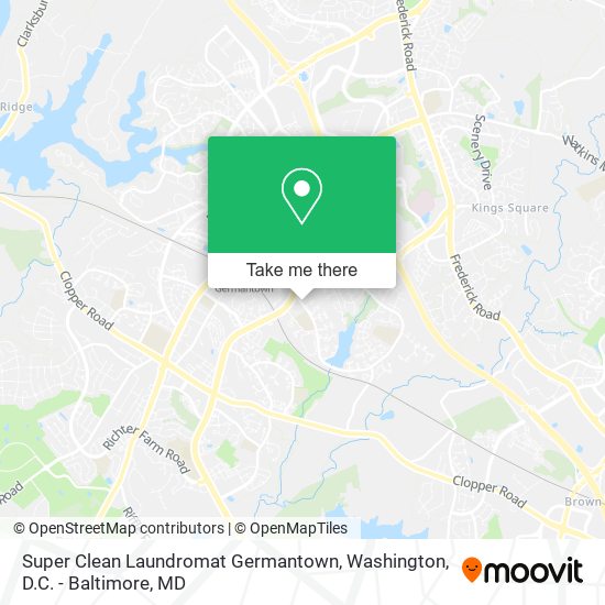 Mapa de Super Clean Laundromat Germantown