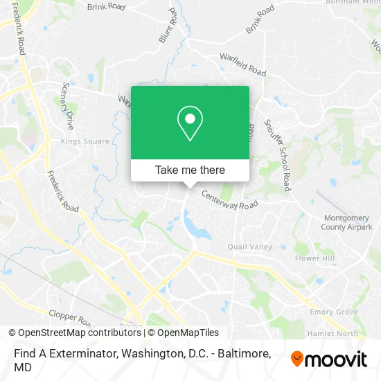 Find A Exterminator map