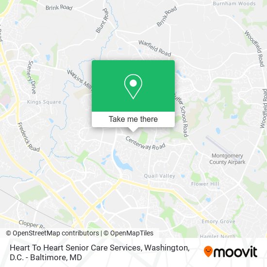 Heart To Heart Senior Care Services map