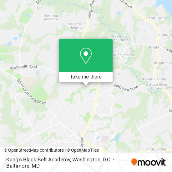 Kang's Black Belt Academy map