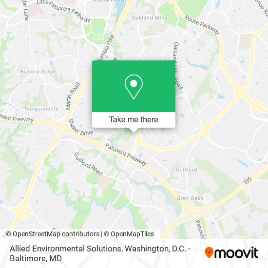 Allied Environmental Solutions map