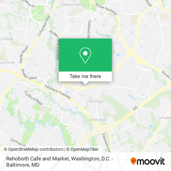 Rehoboth Cafe and Market map