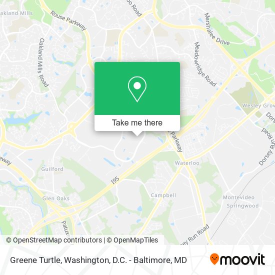 Greene Turtle map