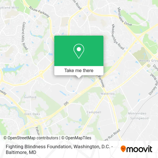 Fighting Blindness Foundation map