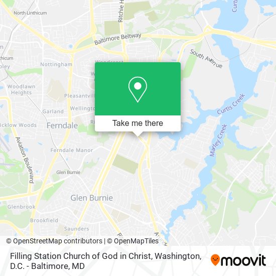 Mapa de Filling Station Church of God in Christ