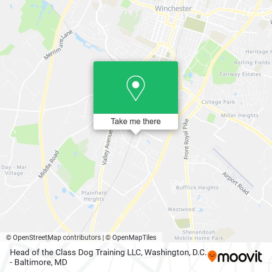 Head of the Class Dog Training LLC map