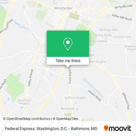 Mapa de Federal Express