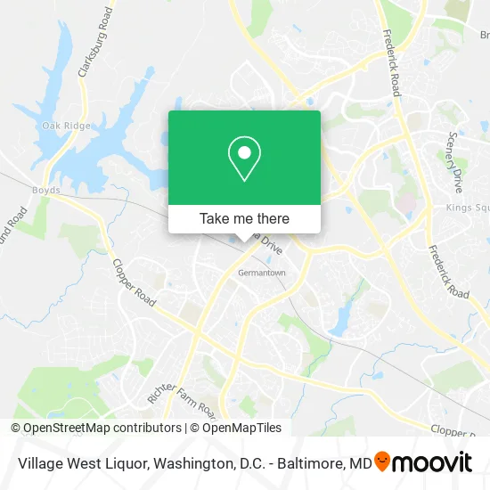 Village West Liquor map