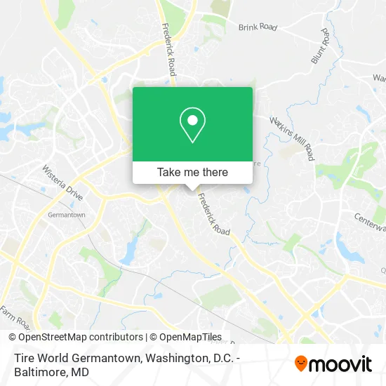 Tire World Germantown map