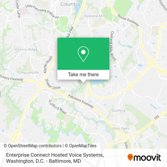 Enterprise Connect Hosted Voice Systems map