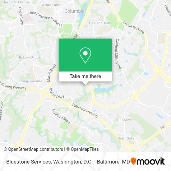 Bluestone Services map