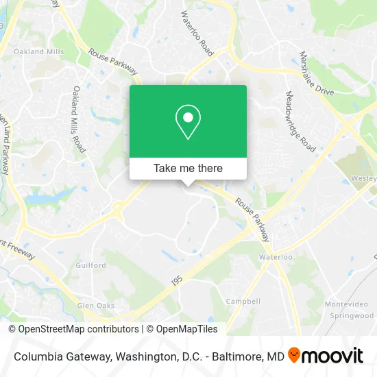 Columbia Gateway map