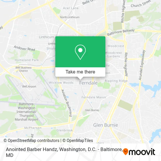 Anointed Barber Handz map