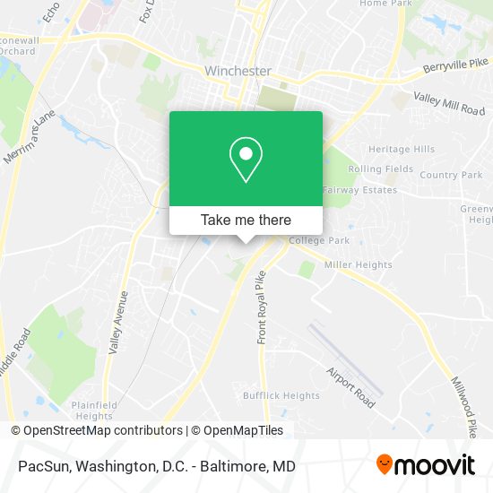 Mapa de PacSun
