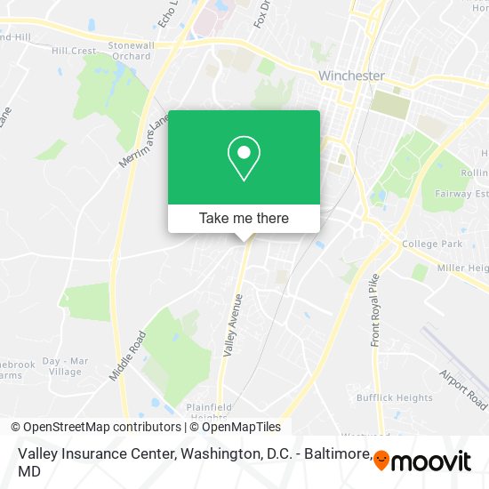 Valley Insurance Center map