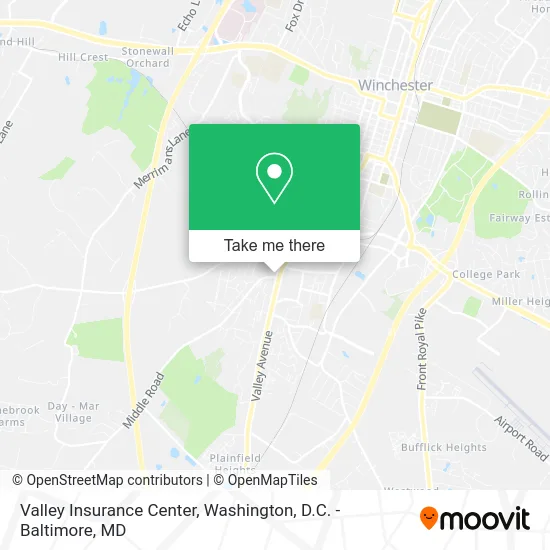 Valley Insurance Center map