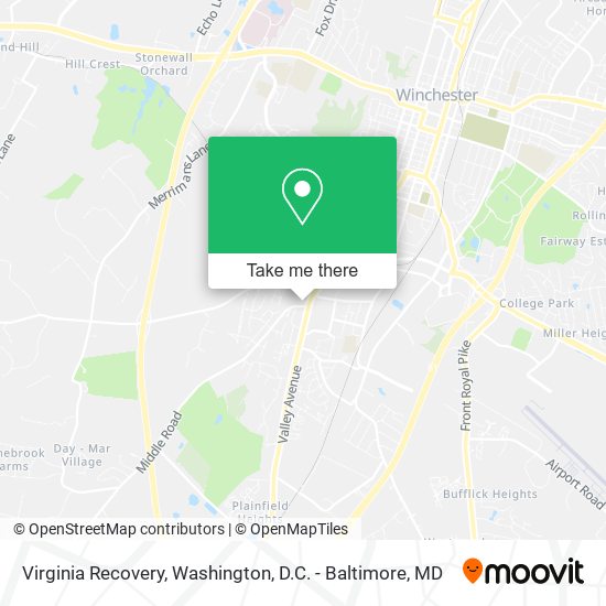 Virginia Recovery map