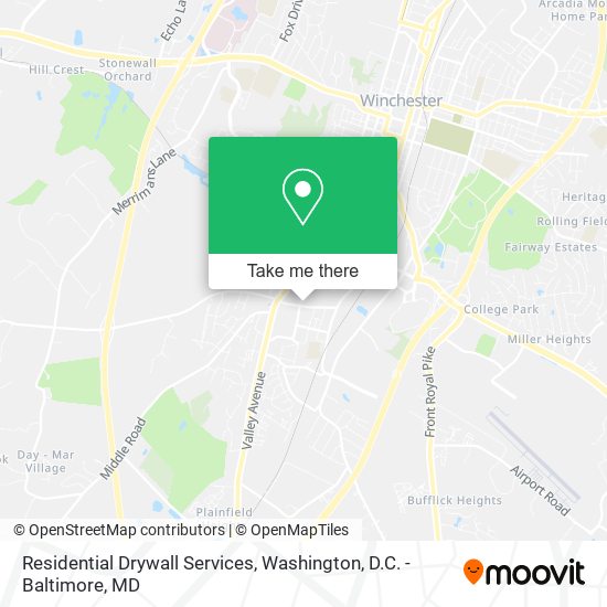 Residential Drywall Services map